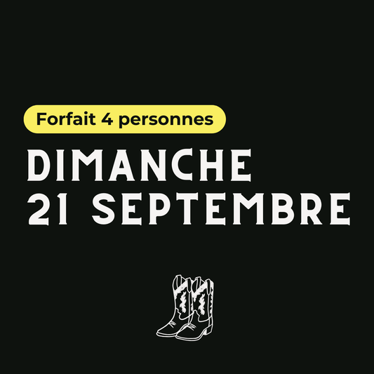 Dimanche 21 Septembre - Forfait Amène ton troupeau